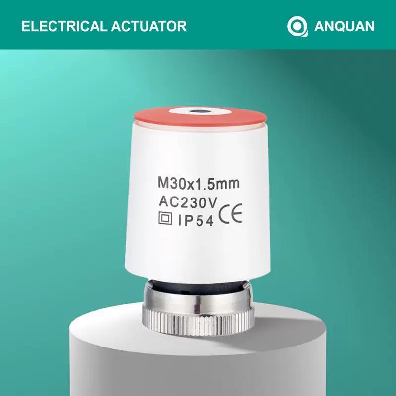 常闭电热执行器工程款地暖分水器供暖温控阀电热头分水器电动调节