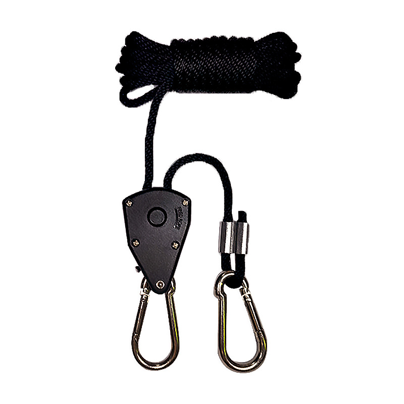 En stock una pieza también al por mayor 1/8 de elevación cordón LED lámpara colgante cuerda metal rueda plástico trinquete