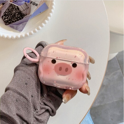 Splash Blush Pig Suitable for AirPods Pro2 Apple Bluetooth Wireless Headphone Cover Soft 1/2/3 Generation Cute Soft