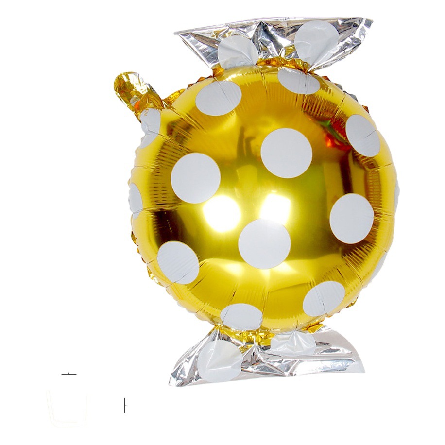 Molino de viento caramelo Lollipop globo de aluminio de 18 pulgadas fiesta de cumpleaños de los niños Navidad caramelo globo de aluminio al por mayor