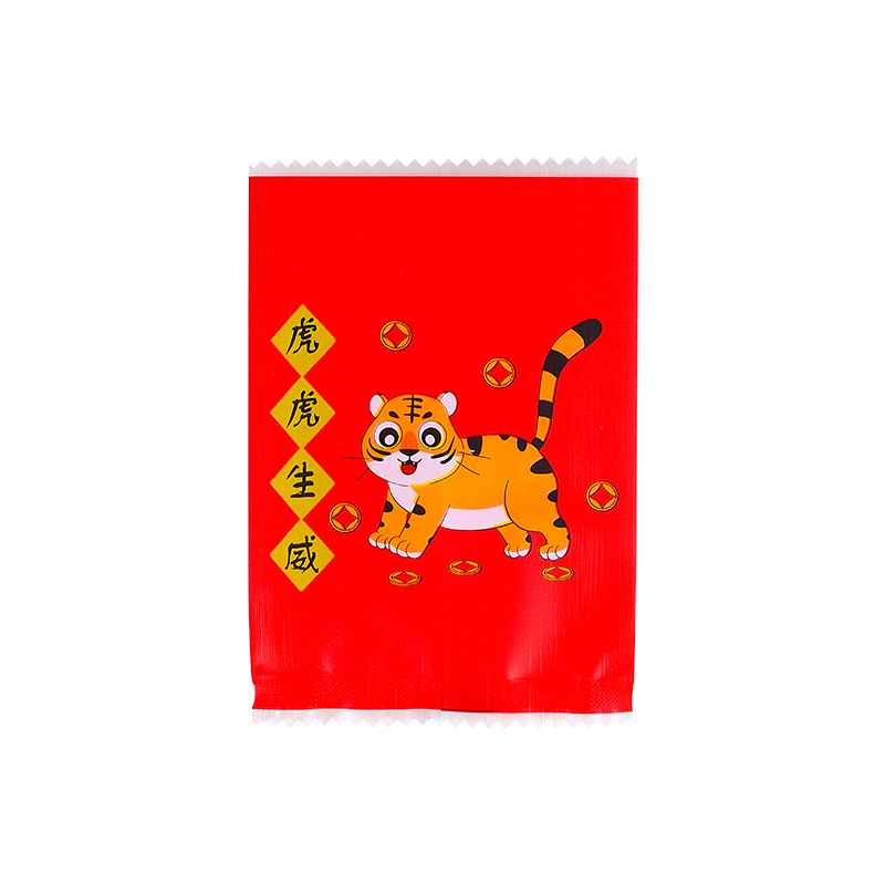 2021 año del tigre copo de nieve crujiente pastel de carne cranberry cookie máquina de regalo sello bolsa de embalaje