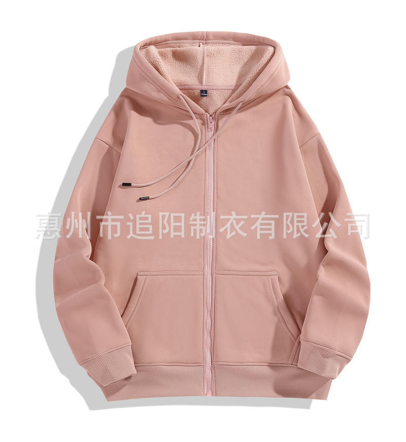 Otoño y invierno con capuz cardigan con cremallera suéter logotipo impreso personalizado hombre y mujer ropa corporativa ropa de trabajo ropa de equipo personalizada