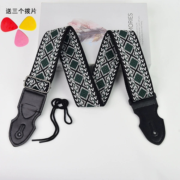 [加厚复古菱形绿色（送3拨片）]