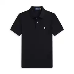 Ralph Lauren Polo Shirt Men's Summer Short Sleeve Business Casual Loose Fit Embroidered Collar