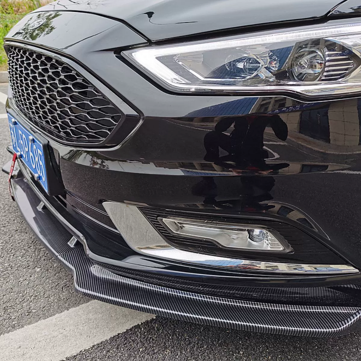 Подходящие для Ford 13, 17, 18 и 20 новая Mondeo передняя губа модификация передняя лопата трёхступенчатая маленькая окантовка защиты