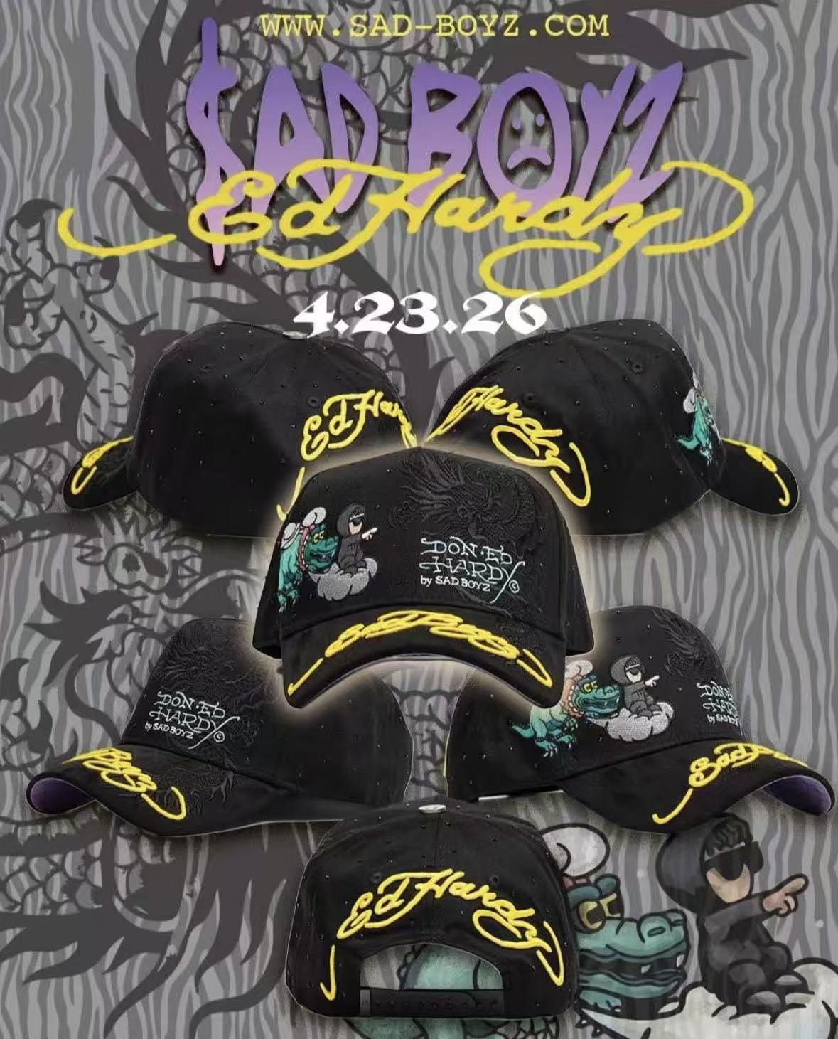 2025 explosión spot DANDY moda hip-hop tendencia gorra gorra de béisbol ajustable comercio exterior transfronterizo al por mayor