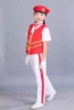 Red white short beret, hat