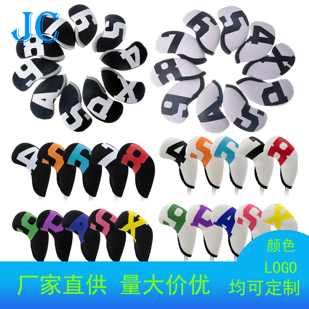 Cubierta protectora de la barra de hierro de golf material de buceo cubierta de la barra de arena cubierta de la tapa del club de golf accesorios de golf