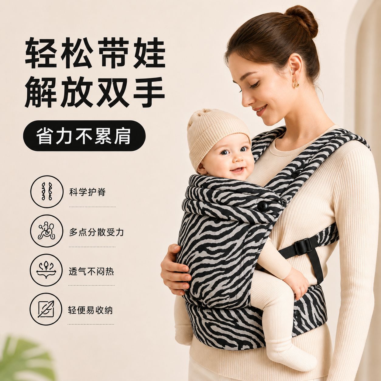 Transfronterizo cuatro estaciones de doble hombro cinturón para bebés, banco de cintura para niños, mochila para bebés, artefacto para bebés, toalla de espalda ligera