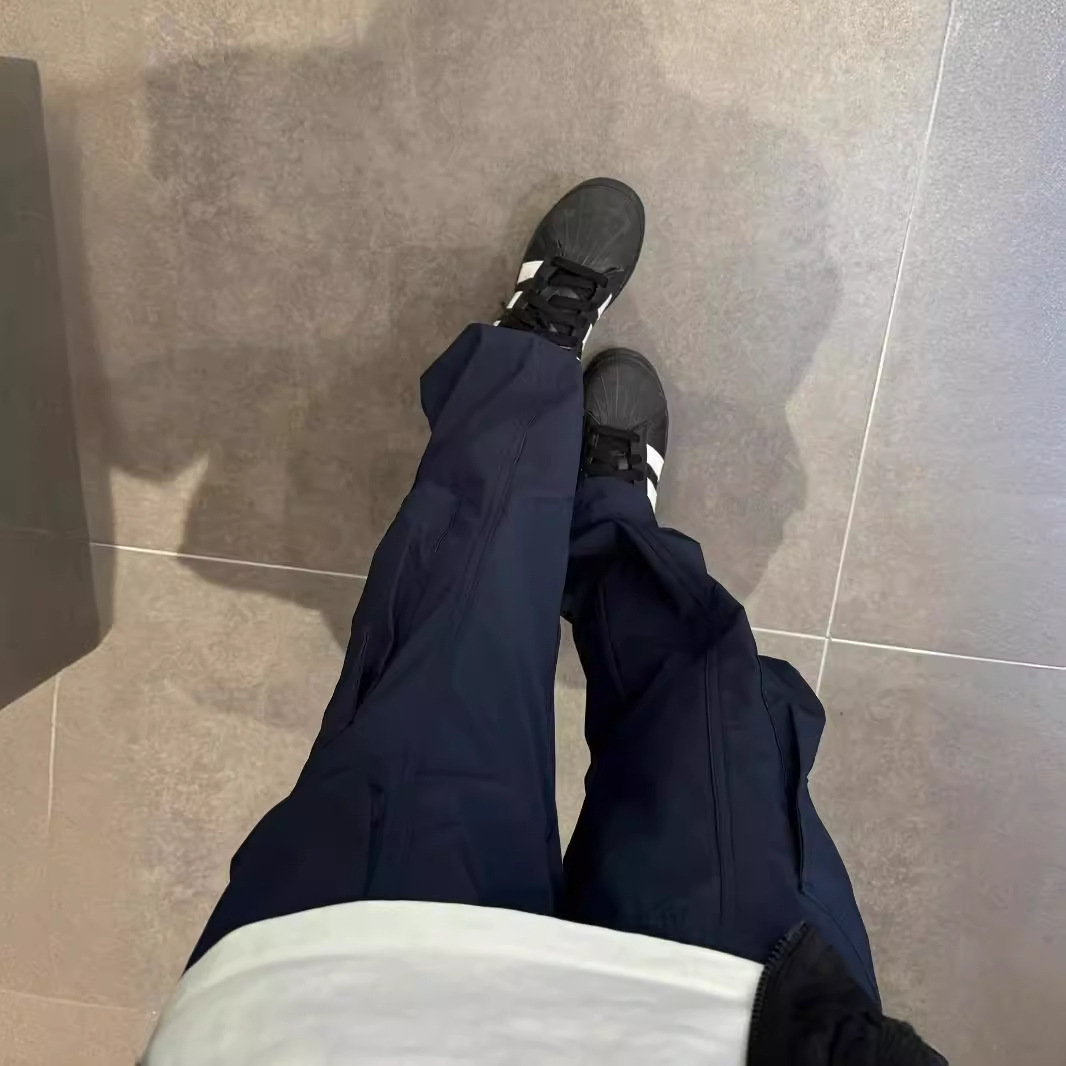 Navy Blue American Style Functional Cargo Pants Men's Summer and Autumn Thin Waterproof Quick-drying Charge Pants Outdoor Mountaineering Pants
