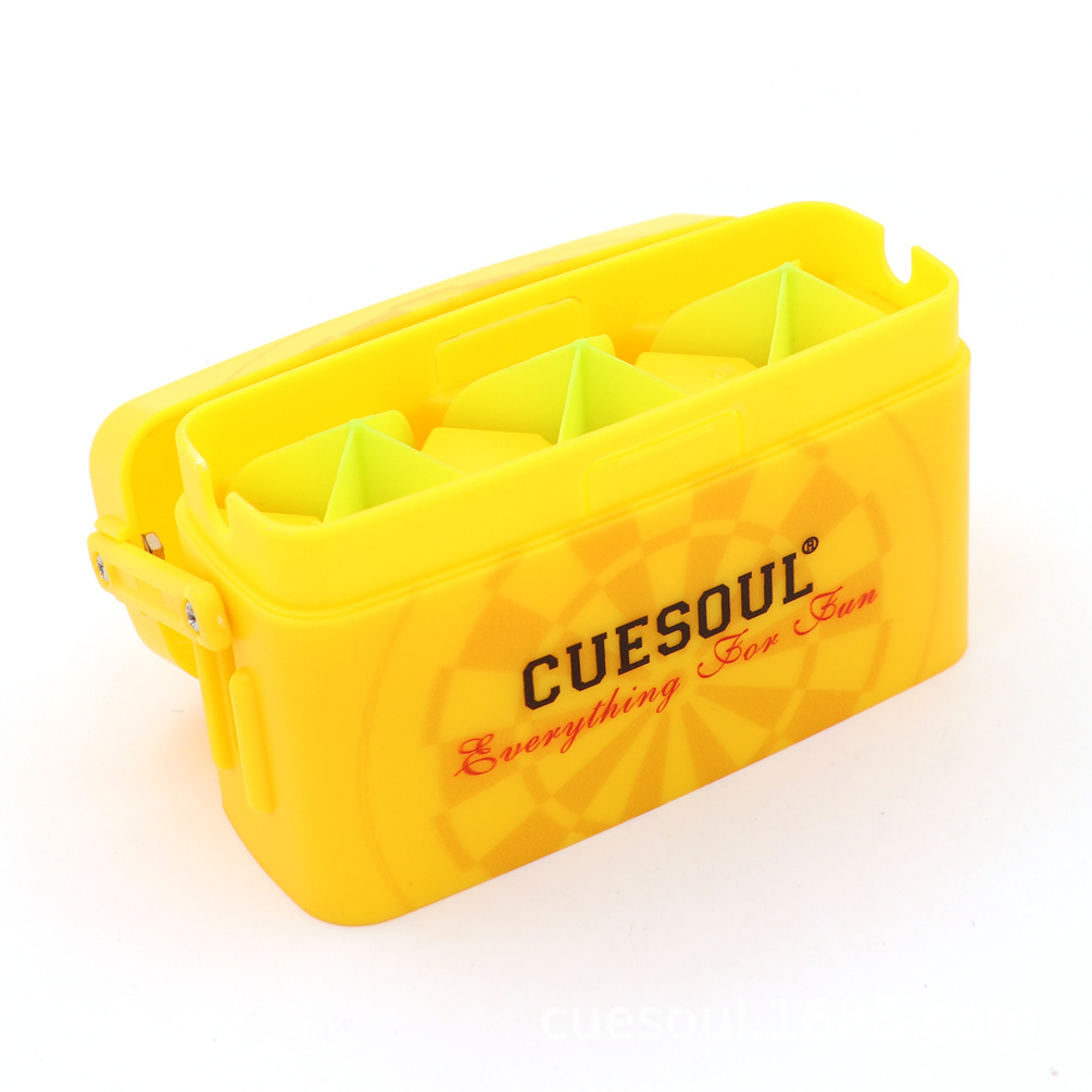 CUESOUL yellow match Take it with you convenient printing pattern Dart wing base Storage bag parts suit