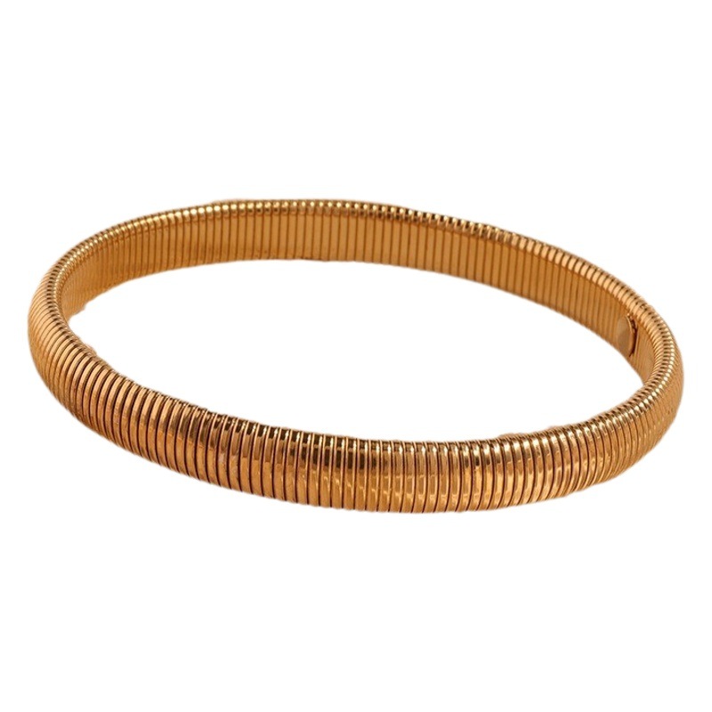 Pulsera de acero inoxidable para niñas de alto grado transfronterizo nueva moda de lujo ligero diseño pulsera transfronteriza europea y americana pulsera personalizada