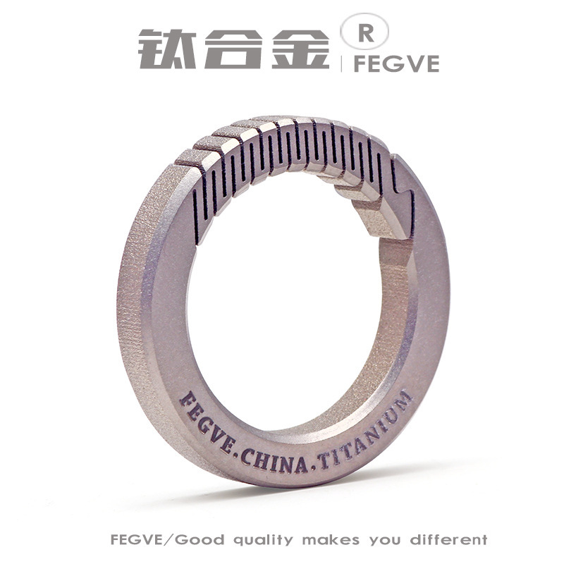 Pure titanium alloy car keychain men's high-end key chain women's application for Audi Mercedes-Benz BMW Toyota key Volkswagen