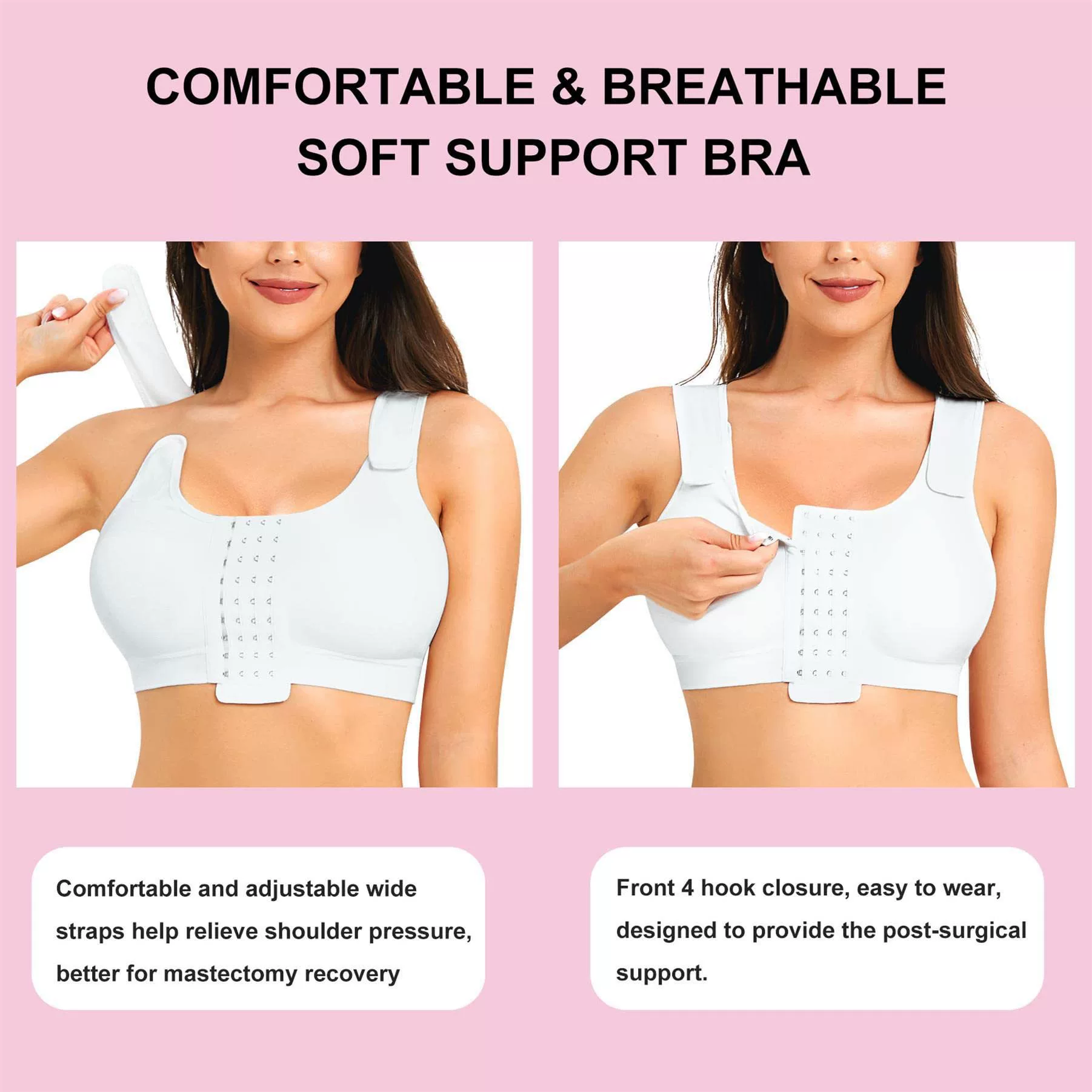 Postoperative elite bra, design supporting vest