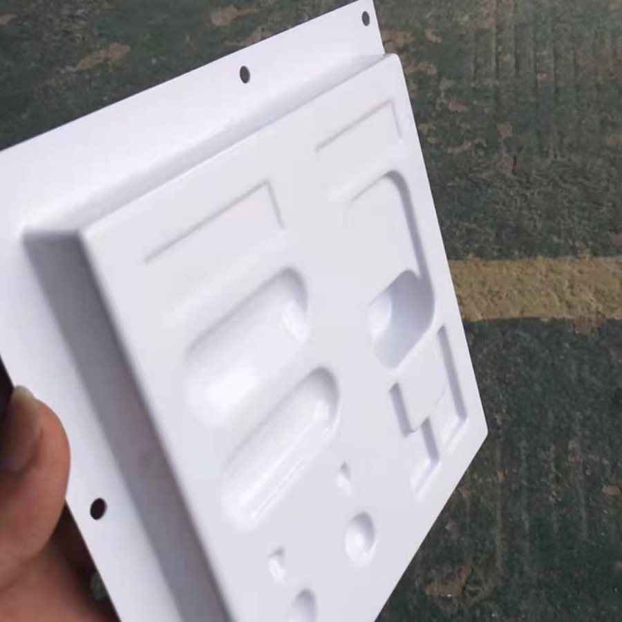 厚片PC吸塑包装盒内托 高档化妆品电子产品白色吸塑包装材料托盘