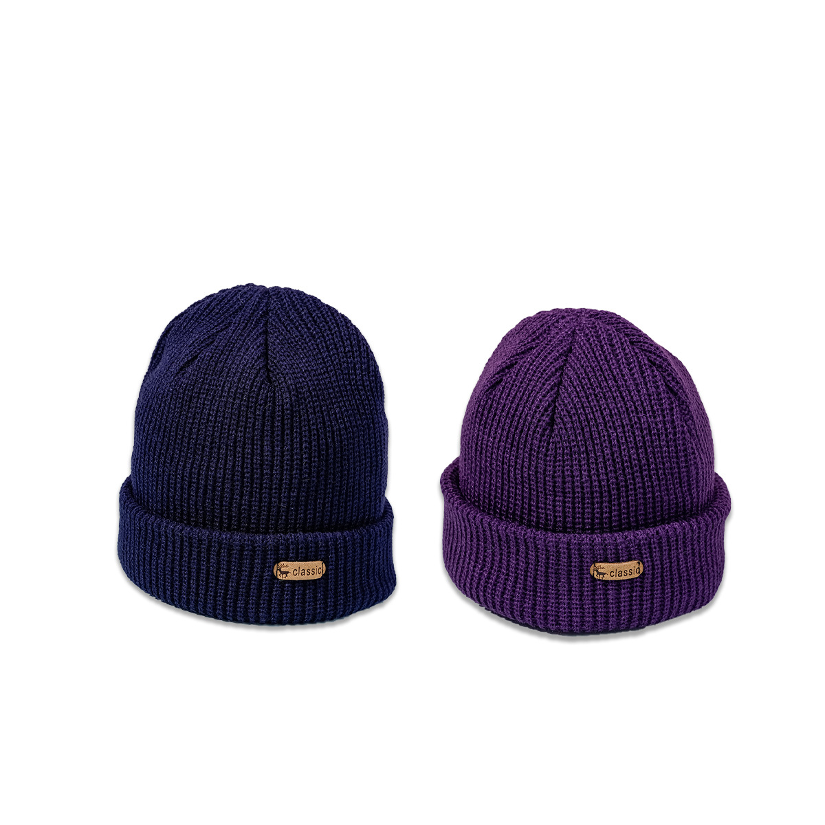 Autumn And Winter New Warm Trend Ear Protection Deer Label Knitted Hat Wholesale display picture 4