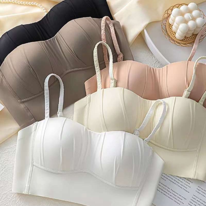 Ventas directas de fábrica comercio electrónico transfronterizo Sudeste de Asia Vietnam Tailandia damas sin costuras espalda hermosa top de tubo colección lateral sujetador