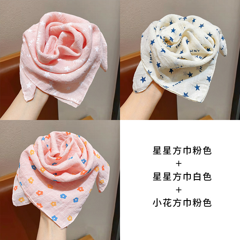 Niñas coreanas bufandas de algodón y lino para niños primavera y otoño delgada baby collar bufandas de viento en todas las estaciones