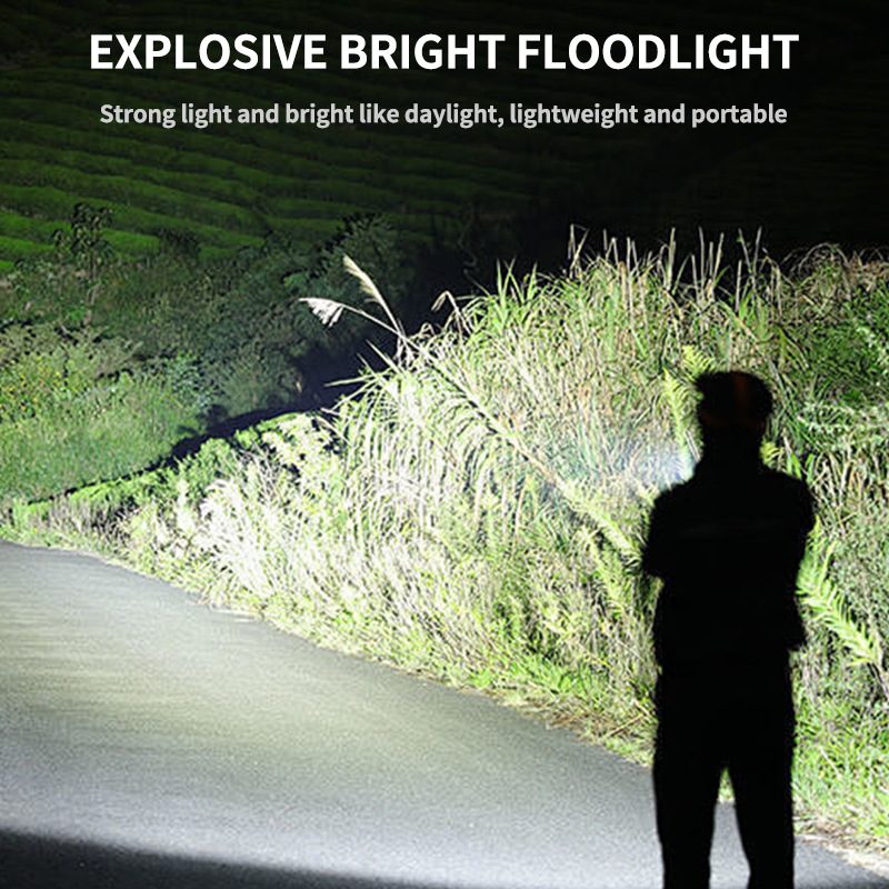 Nuovo display digitale COB+LED, potente luce da lavoro, uscita a ventosa magnetica rotante a 180°, avviso di emergenza_voghion.com