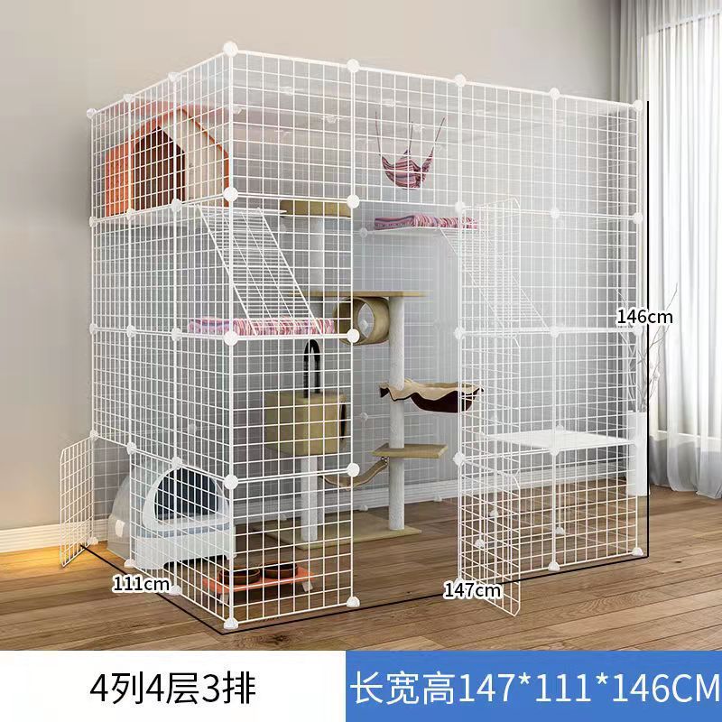 Jaula de gato de gran tamaño Villa oferta especial Casa de gato de tres capas hogar interior mascota gato casa nido espacio de gran tamaño plegable
