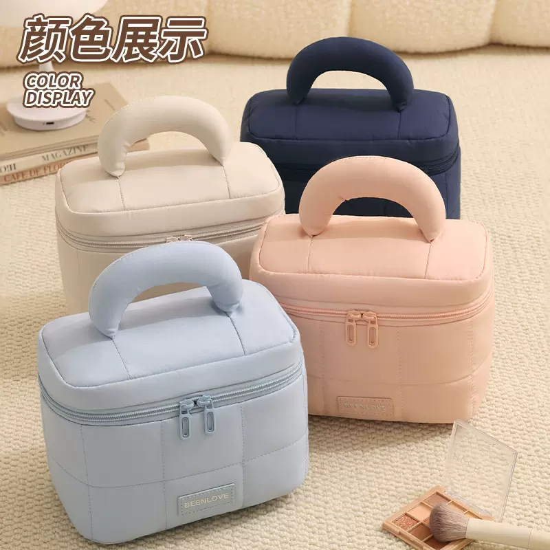 蓓恋手提化妆包跨境新款大容量收纳化妆品旅行便携式防水洗漱包
