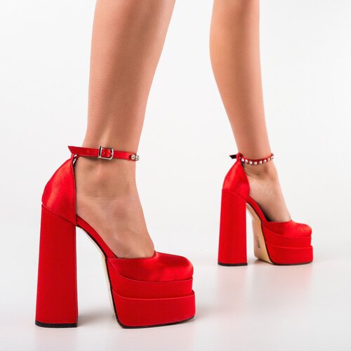 New trendy high-heeled candy-colored single shoes for export, large size, water drill waterproof platform, one-piece strap, thick sole women's shoes for photos and parties