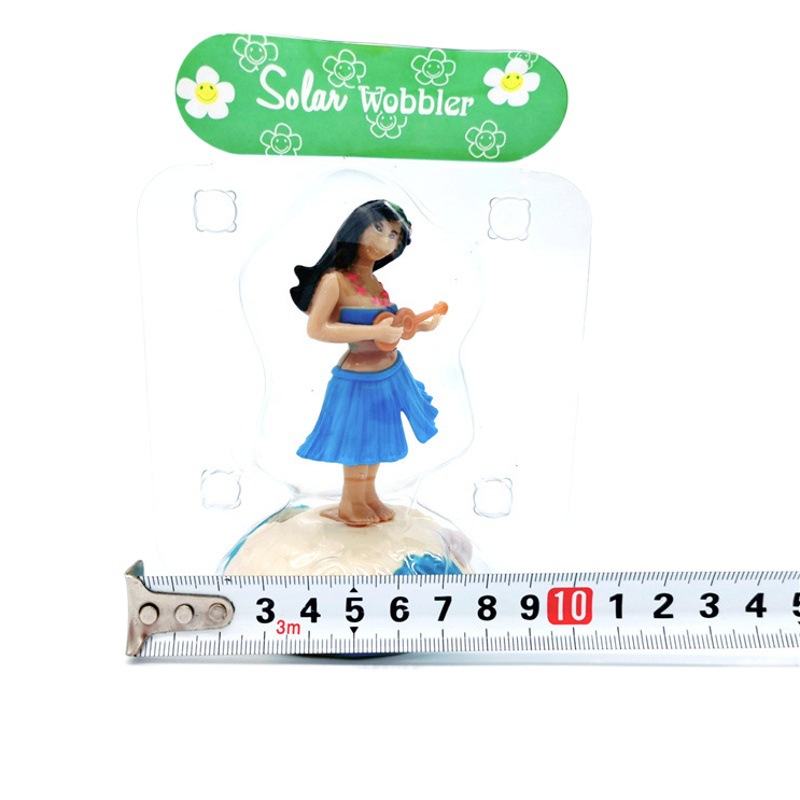 Transfronterizo Hawaii creativo swing falda de paja sacudiendo la cabeza muñeca adornos de coche adornos de dibujos animados regalos juguetes para niños