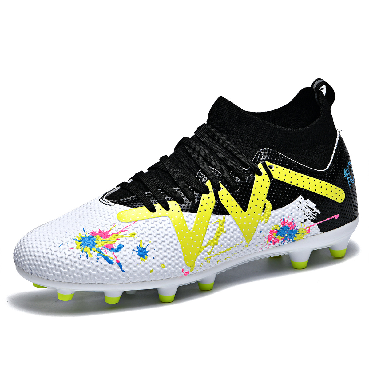 ShoeGlobe Scarpe da calcio transfrontaliere AG lunghe TF con punte rotte alte per uomo e donna, vendita diretta all'ingrosso_voghion.com