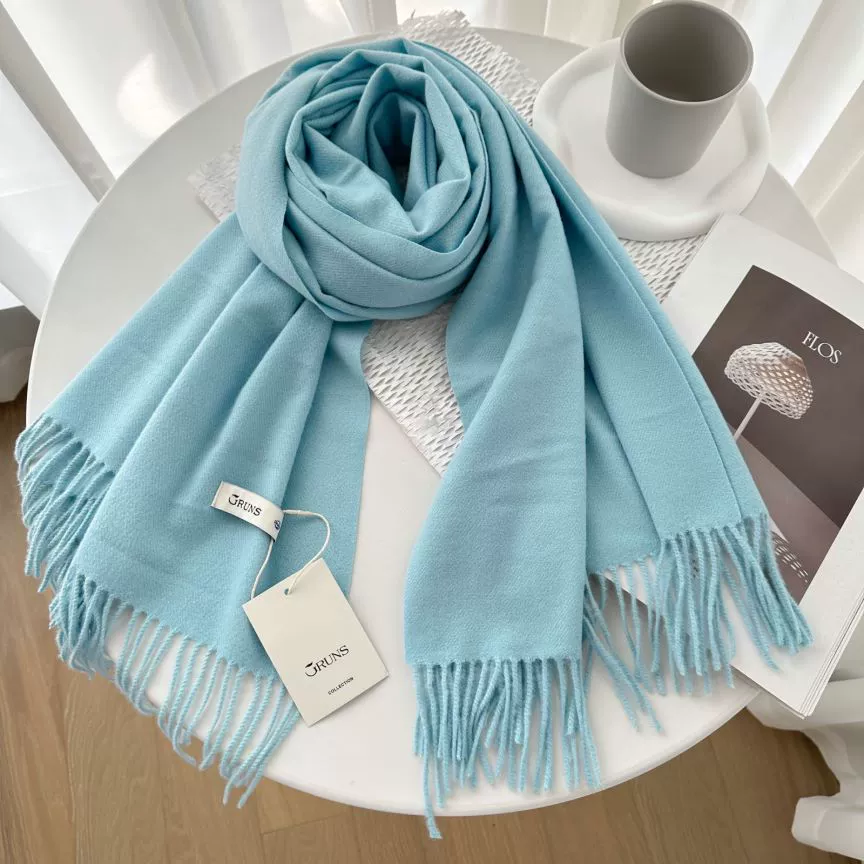 Demi‑season warm cashmere scarf, universal cloak wrap, 200 cm, 250 g, many colors