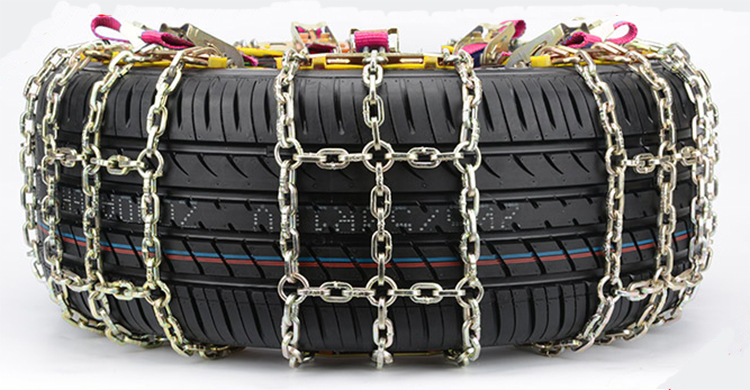 Simple Car Tire Anti-Slip Chains for Snow Emergency Use, Universal Anti-Slip Chains for Cars and Suvs, Ice-Breaking Snow Chains