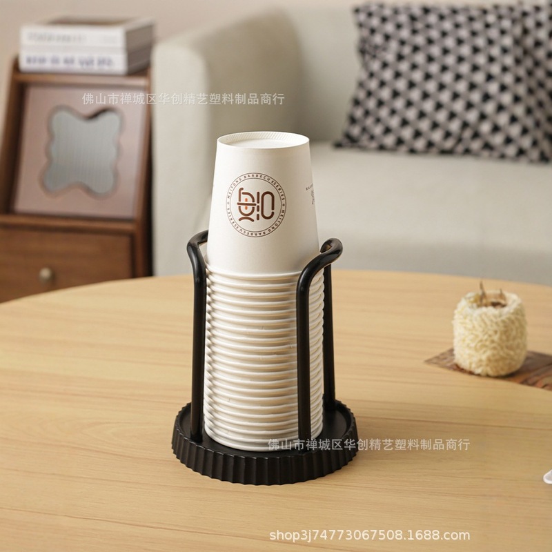 デスクトップ紙コップ収納棚家庭用浄水器バーミルクティーカフェ使い捨てカップホルダー|undefined