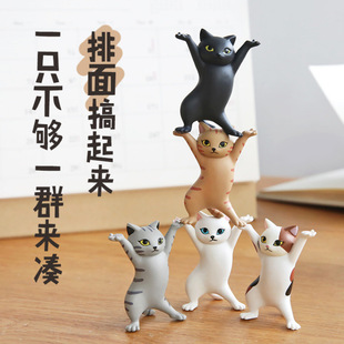 Everything Can Be Raised, Internet Celebrity, Enchanting Cat Pen Holder, Headphone Holder, Cute Cat Ornaments, Funny Pen Holder, Bestie Gift