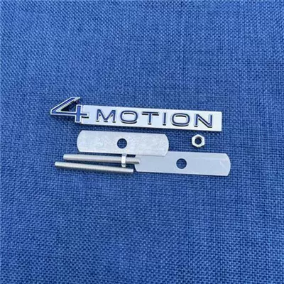 Car logo, Volkswagen Tayron X, tailgate four-wheel - standard-four-wheel-drive-badge-blue-and-silver-grille