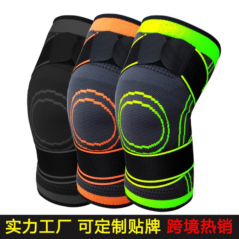 De una sola pieza entrega de fábrica directa vendaje presión antideslizante correr baloncesto montañismo ciclismo bádminton deportes rodilla manga protectora