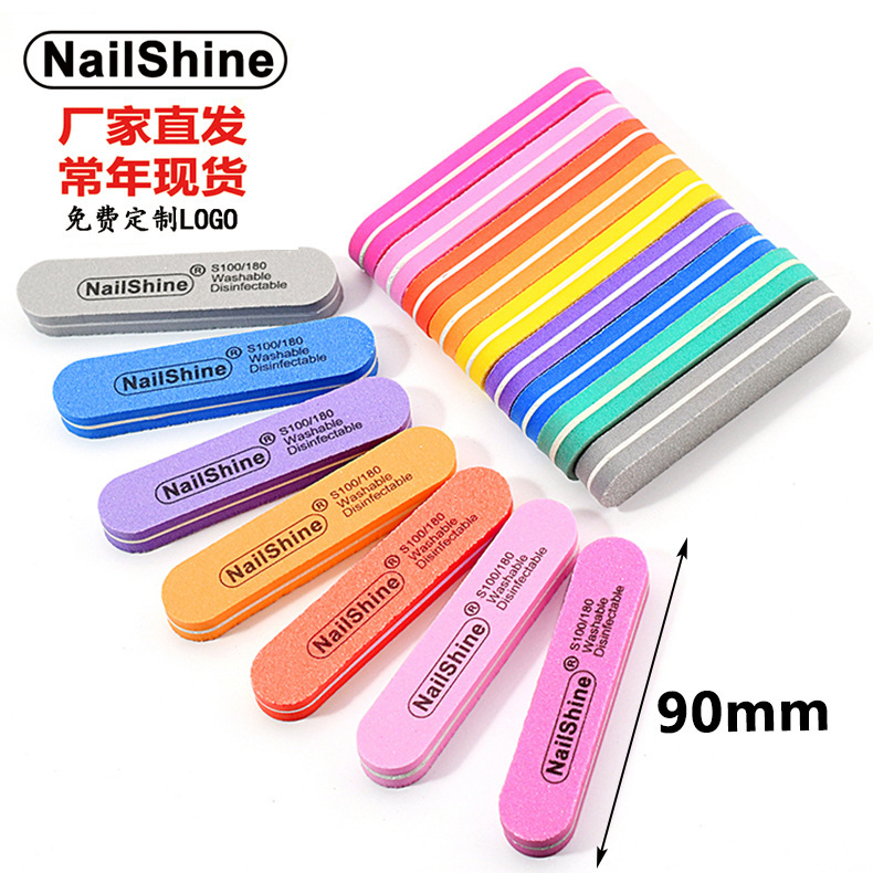 Cross-border spot mini sponge polishing strip double-sided polishing strip nail art tools high elastic cotton sponge nail file repair type