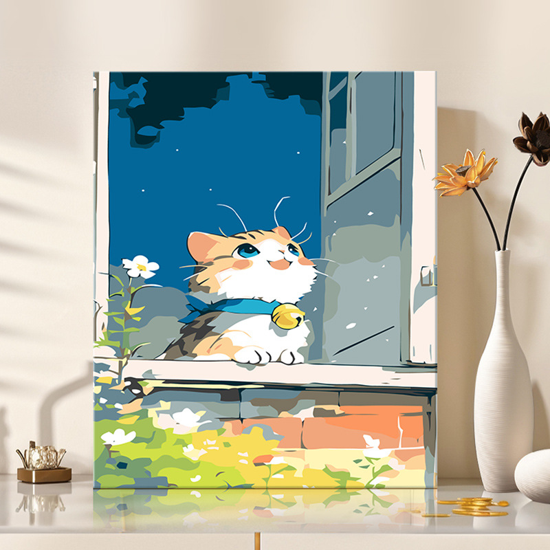 OMT091 Gatito en la Ventana