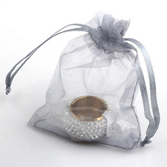 Jewelry bag wholesale, available in multiple colors—chiffon gold-foil printed mesh bags. Direct factory supply of jewelry drawstring packaging bags.