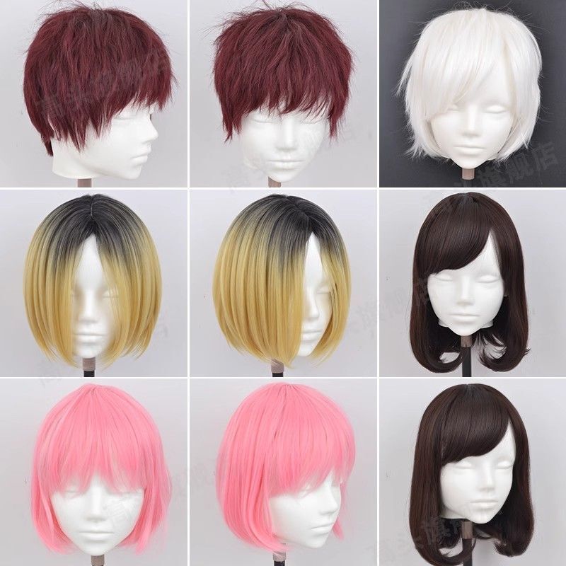 cosウィッグヘッドモールドホルダーディスプレイダミーヘッドモデル二次元ヘアスタイル配置モデルハゲ頭モールド|undefined