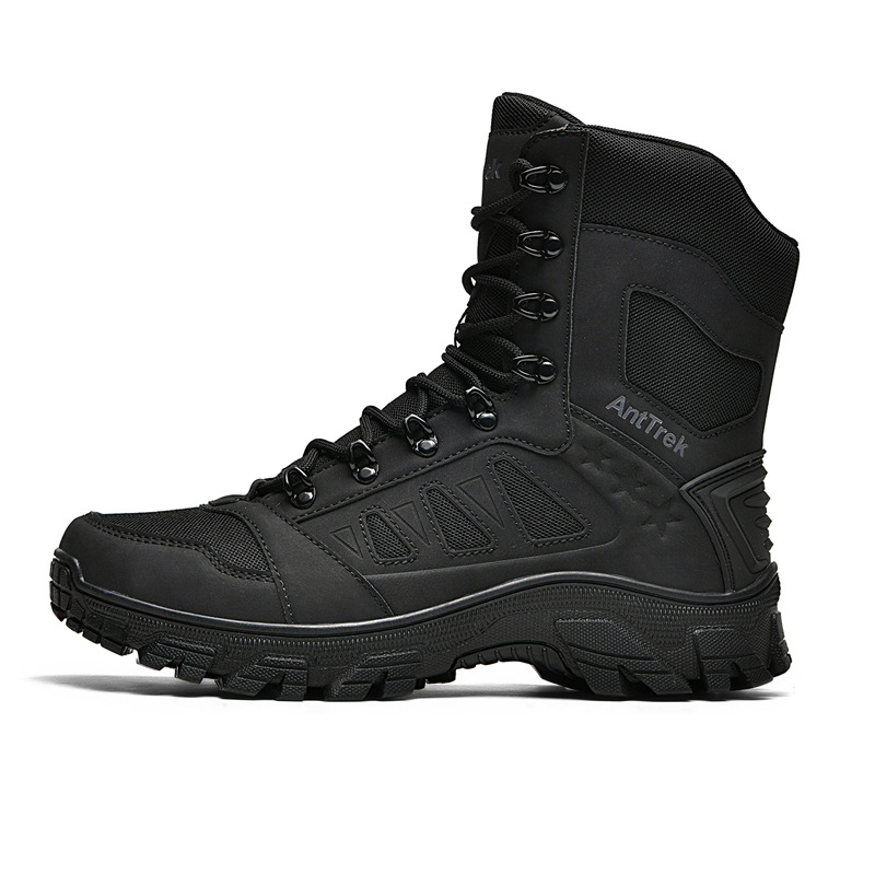Transfronterizos resistentes a la explosión de venta directa nuevo entrenamiento a pie de combate a pie cómodo desgaste botas militares gruesas zapatos de montaña