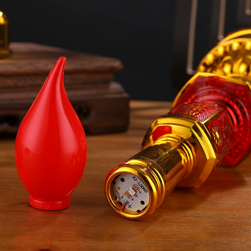 Электронная свеча вечного света, rechargeable настольная лампа для Будды, перед бассейном, подсвечник для лампы, домашняя лампа Будда