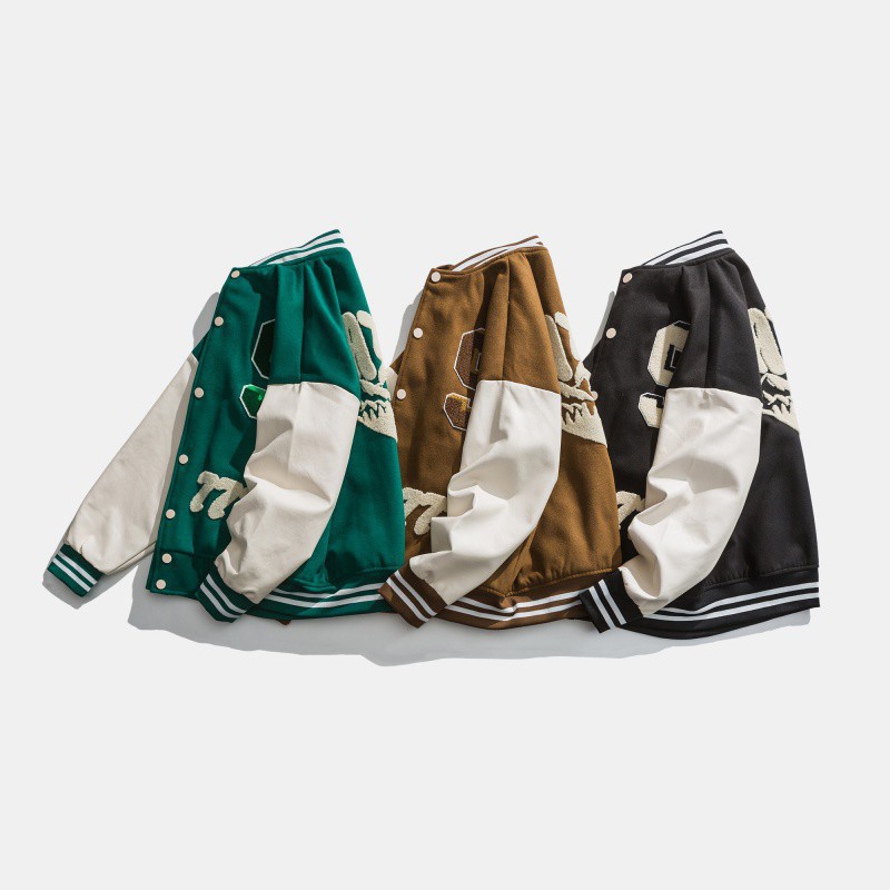 American street fashion brand 2023 spring and autumn new baseball suit men's and women's loose jacket couple's jacket_voghion.com