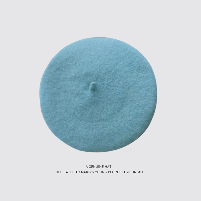 77g Weight Beret Hat Hats Type Daily Occasion Solid Color Pattern Winter Season Women'S Gender Sewing Design Simple Style Style Eaveless Rim Women'S Simple Style Solid Color Sewing Eaveless Beret Hat 7