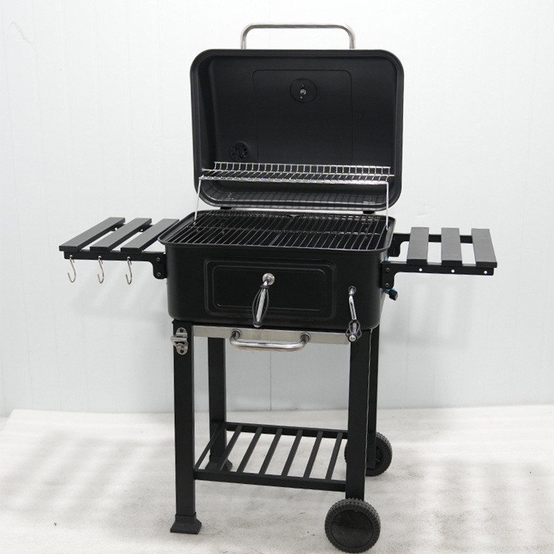 Parrilla gruesa de placa plegable puntual, parrilla de jardín doméstica, parrilla americana, parrilla comercial grande al aire libre