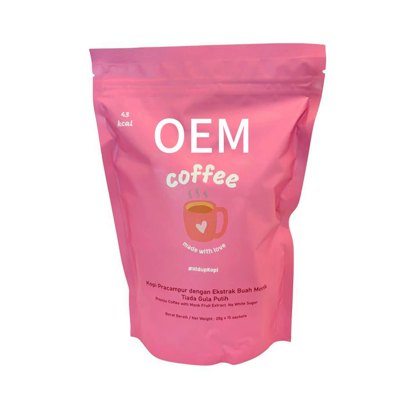 Amazon cross-border tk Arabica coffee powder solid beverage sticks customized instant coffee processing oem