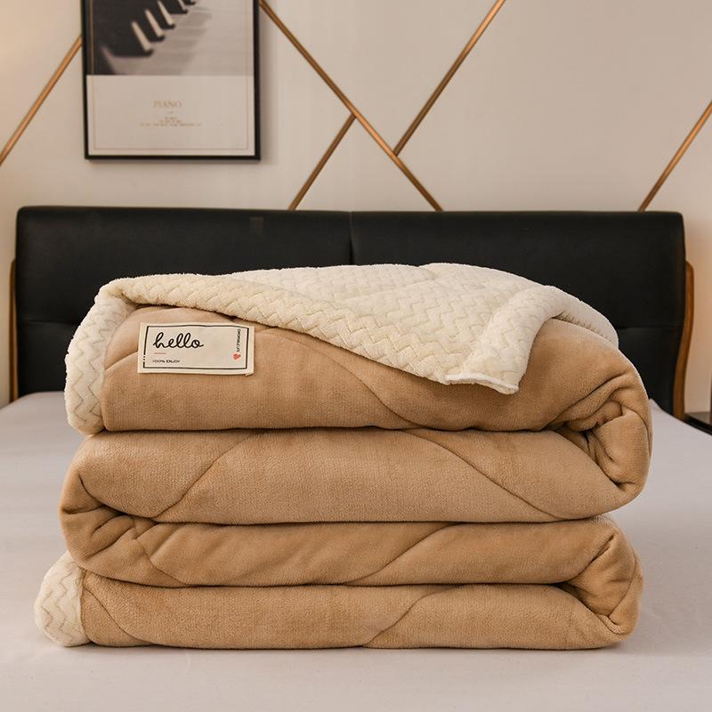 Flange mantas sofá de alto peso leche de cachemira de cordero mantas multifuncionales primavera y otoño mantas de siesta oficina