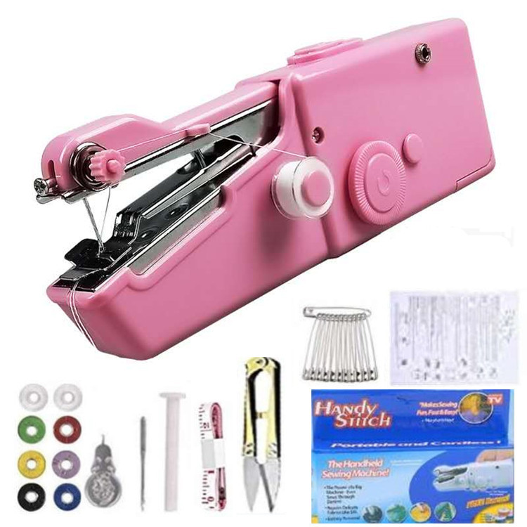 Nuevo Plus accesorios mano puntada eléctrica máquina de coser traje portátil mini máquina de coser