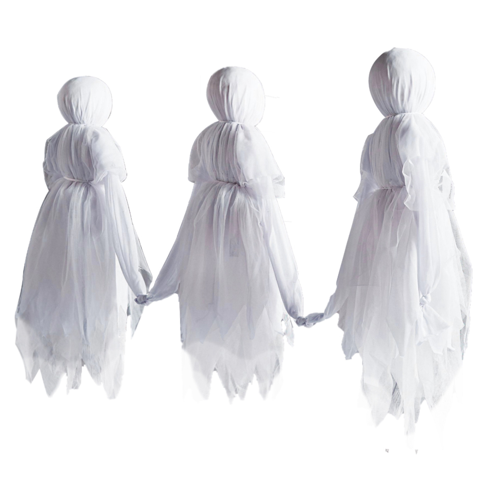 Cruzar la frontera de Halloween colorido luminoso tres Mano a Mano Bruja Blanca solo fantasma atmósfera diseño escena Decoración Accesorios