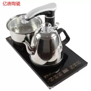 亿唐智速电茶炉全自动上水不锈钢茶台烧水壶茶具四合一套装消毒锅