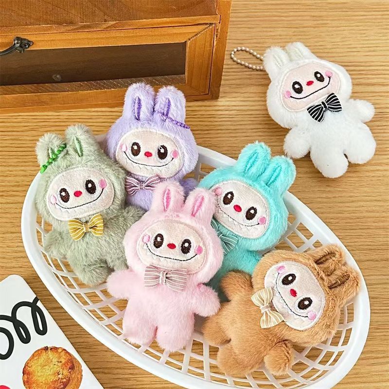 人気のラブブぬいぐるみ、多用途のトレンディな人形バッグペンダント、女の子のキーホルダー、漫画のペンダントギフト|undefined