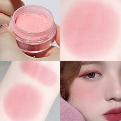 Blue pigment heart peach single color blush highlighter contouring blush purple cheek blue peach matte natural apricot color shrinks and expands